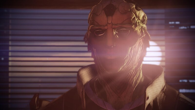 alien character in dim light