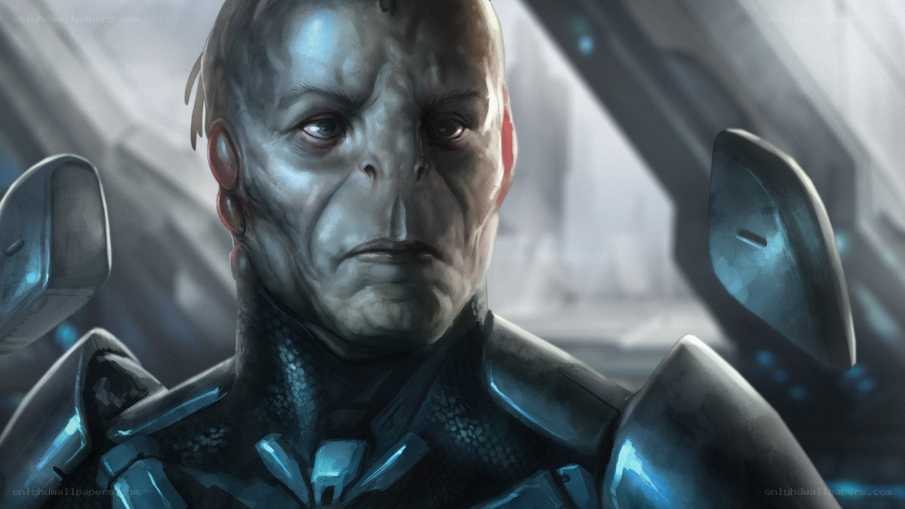 alien character in futuristic armor