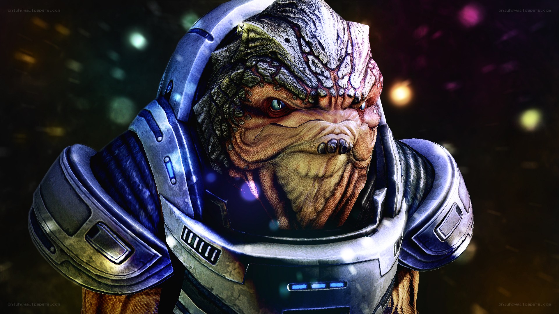 alien character in futuristic armor