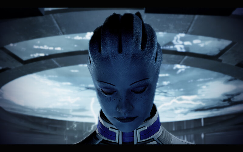 alien character in futuristic setting