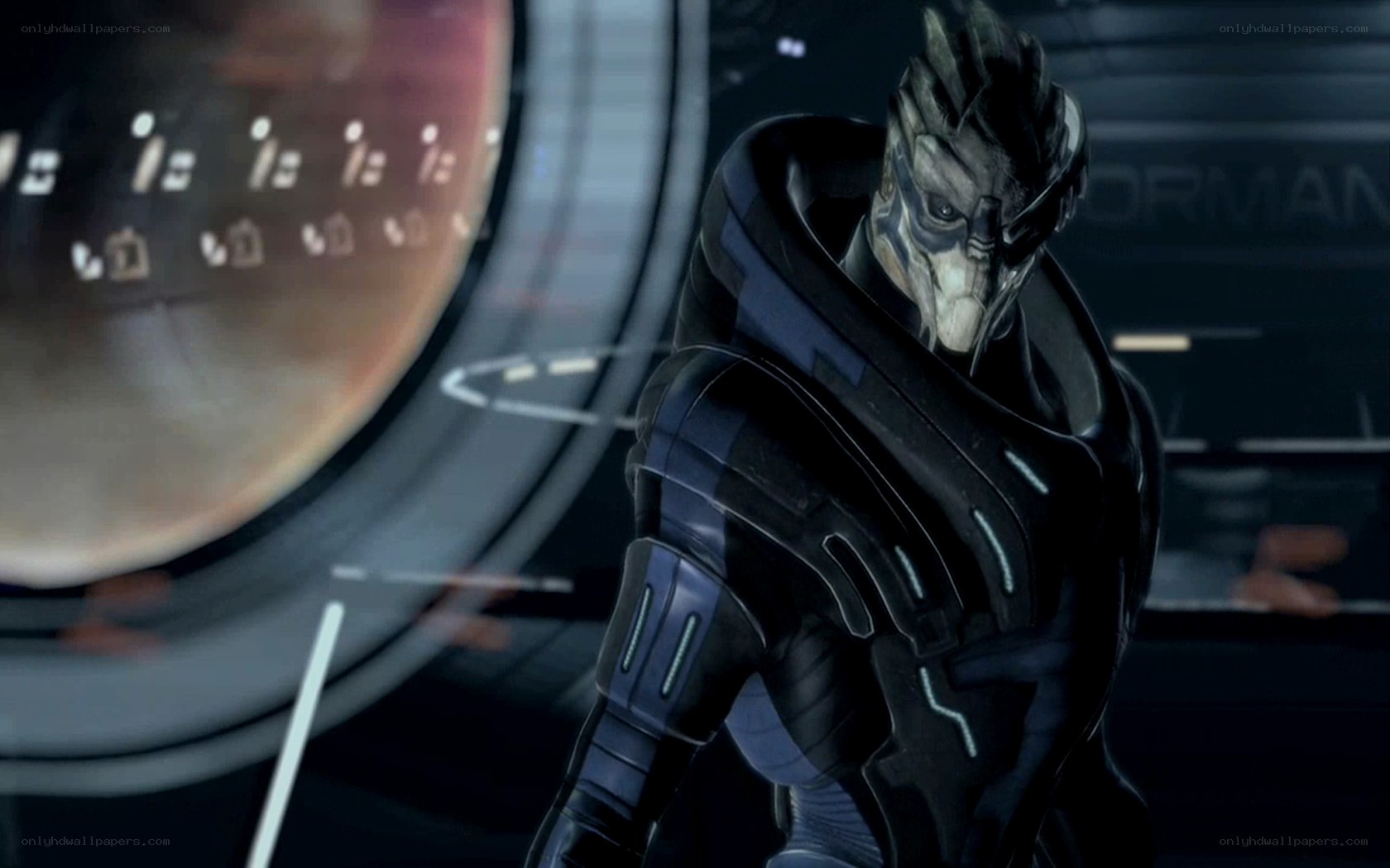 alien character in futuristic setting