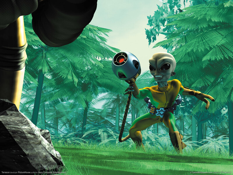 Alien Character in Jungle