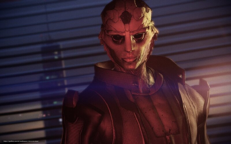 alien character in red light