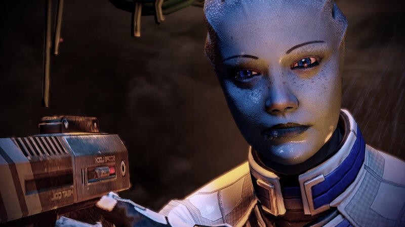 alien character in sci-fi scene