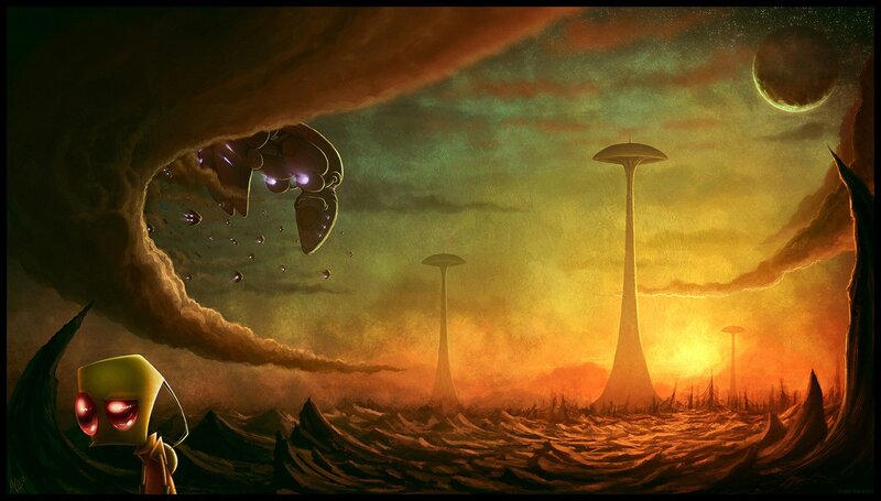 Alien Character on Alien Planet