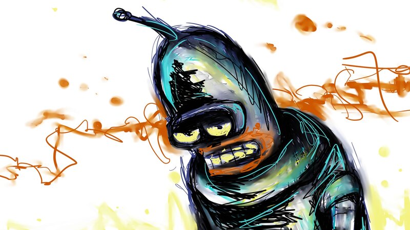 Alien Character with Antenna
