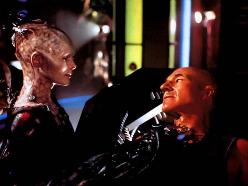 Alien character with human