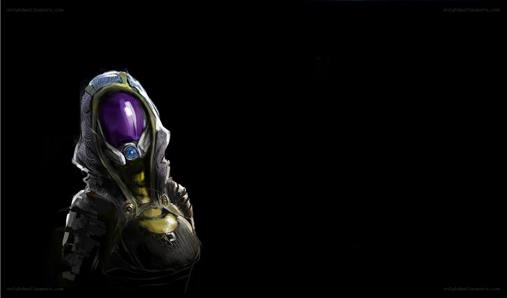 alien character with purple visor