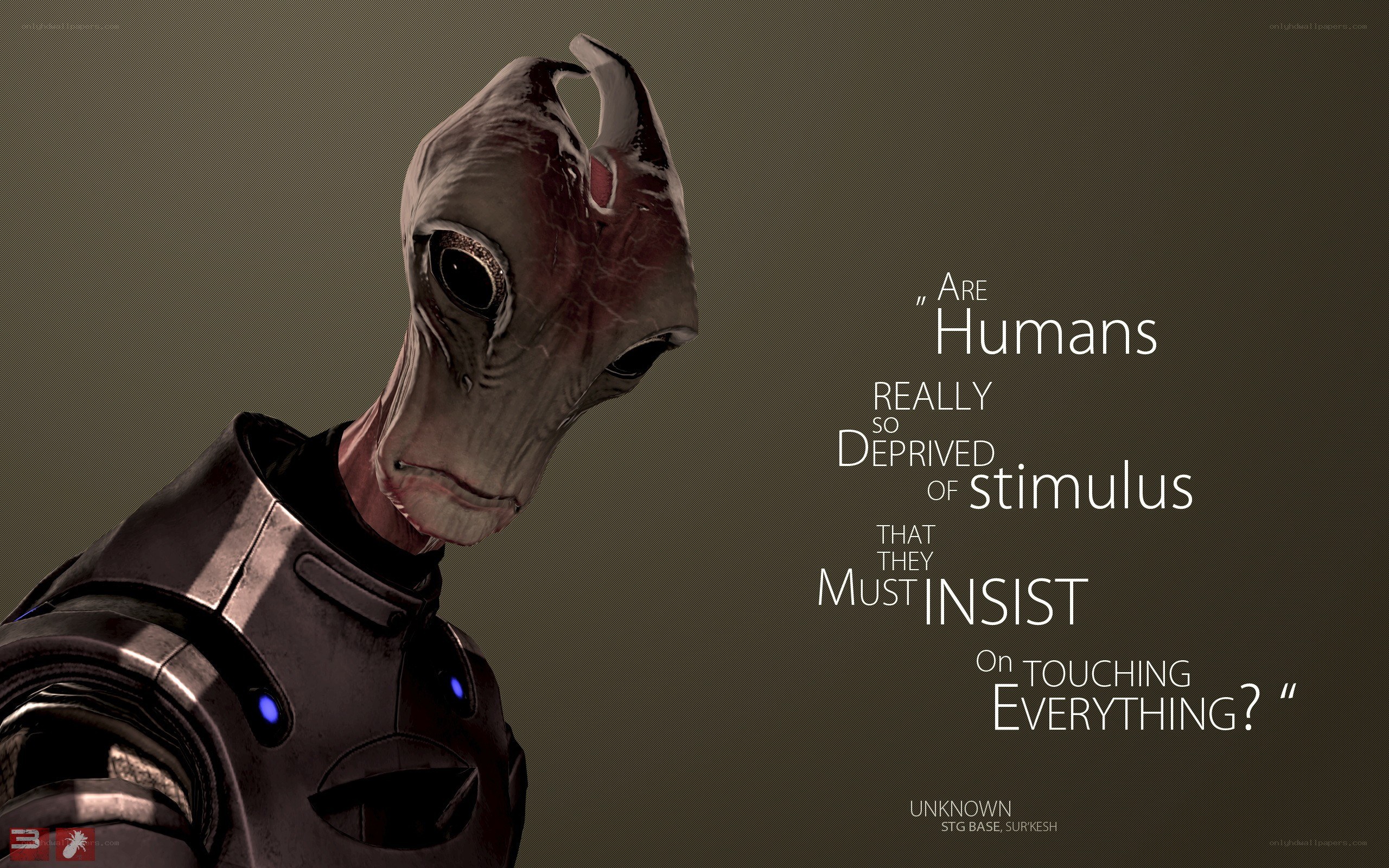 alien character with quote