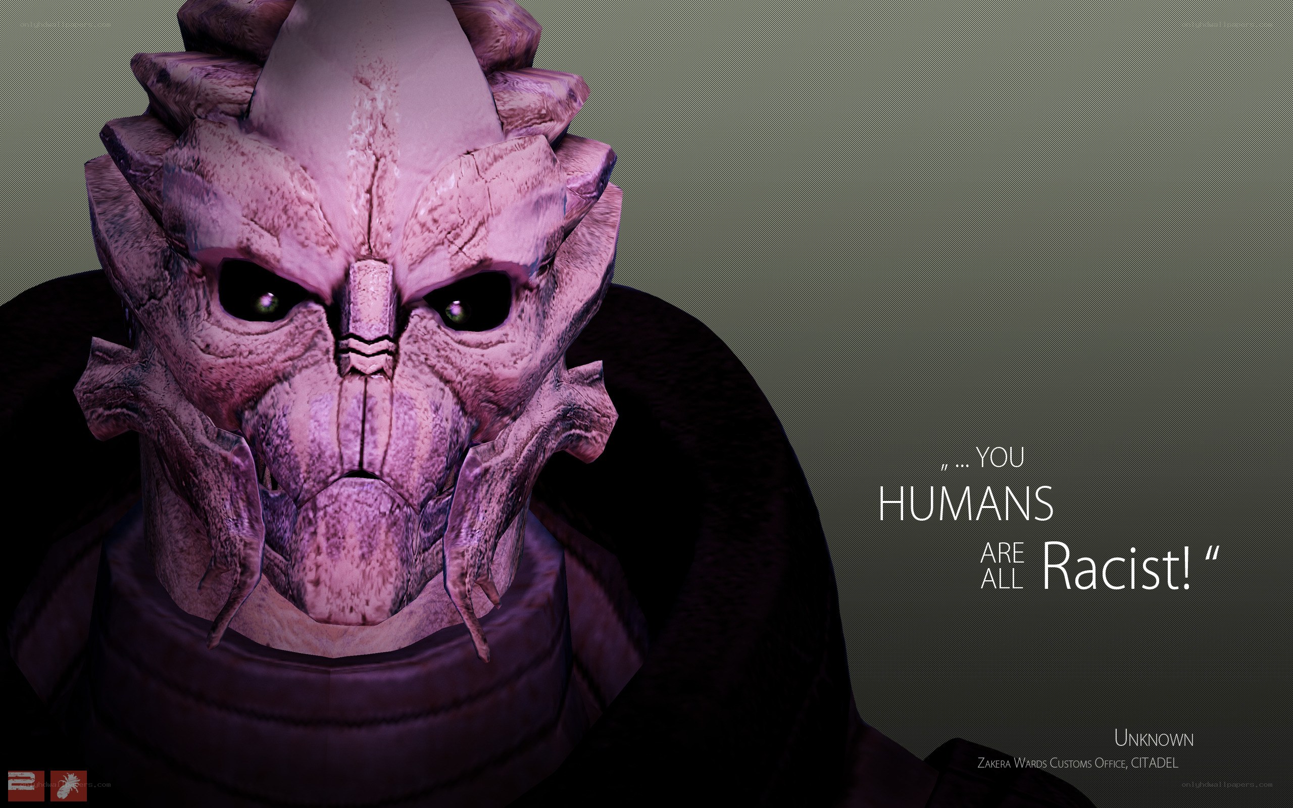 alien character with quote