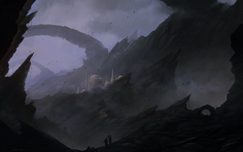 Alien City in Canyon