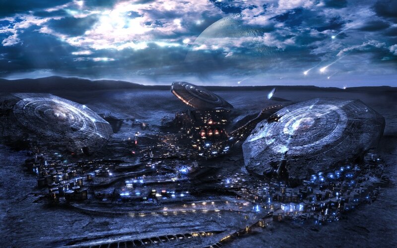 alien city on alien planet