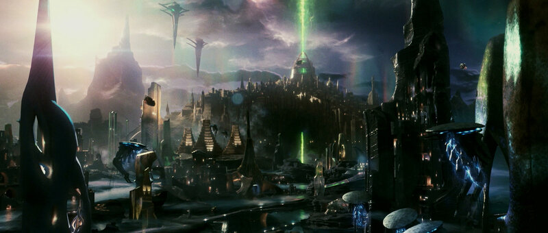 Alien Cityscape — Dark