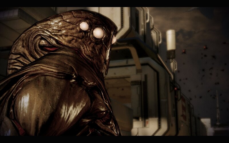 alien creature in a sci-fi setting