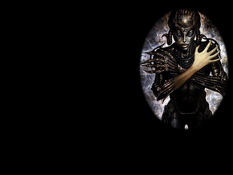 Alien Creature in Armor — Black