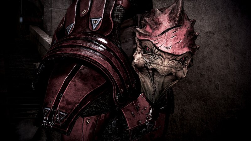 Alien Creature in Armor — Red