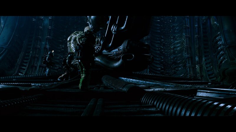 Alien Creature in Biomechanical Chamber
