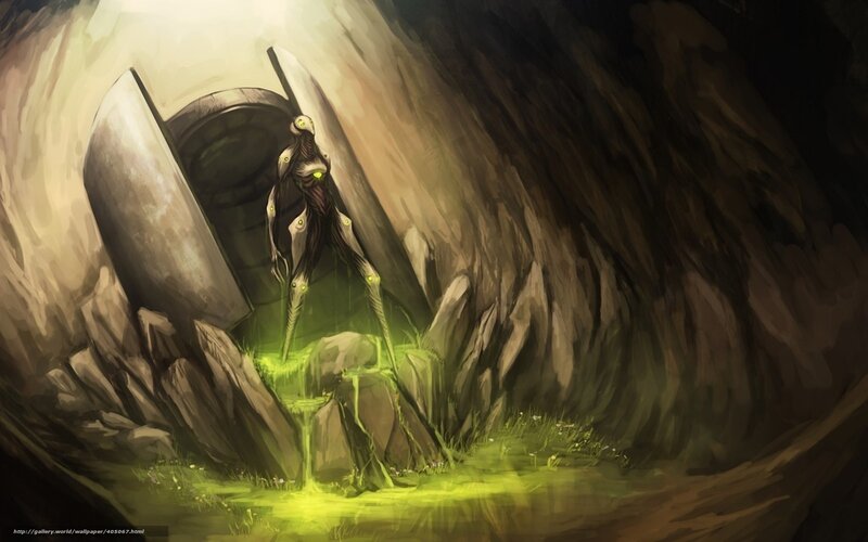 alien creature in cave