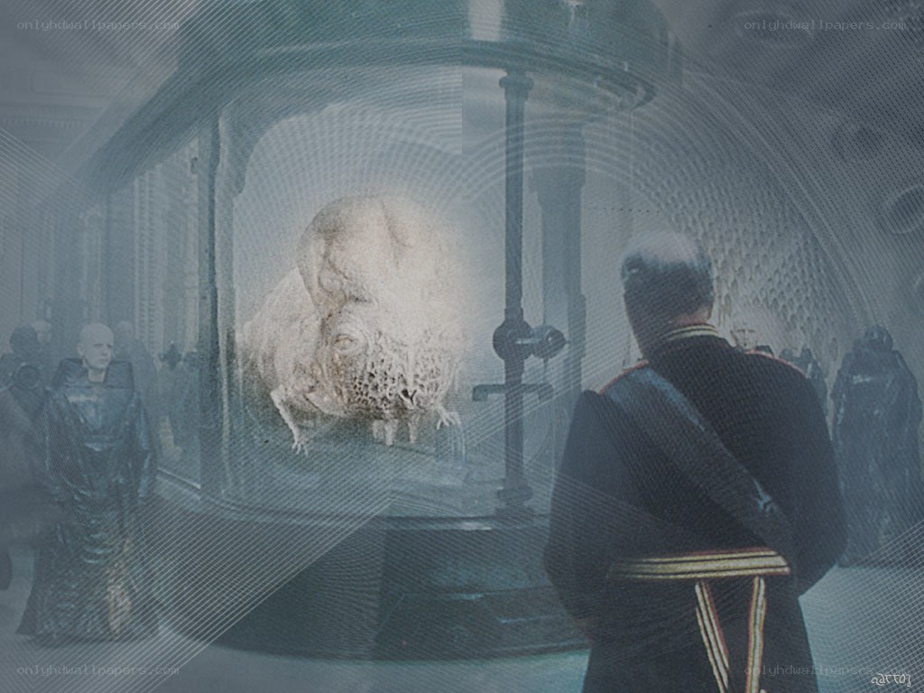 alien creature in containment