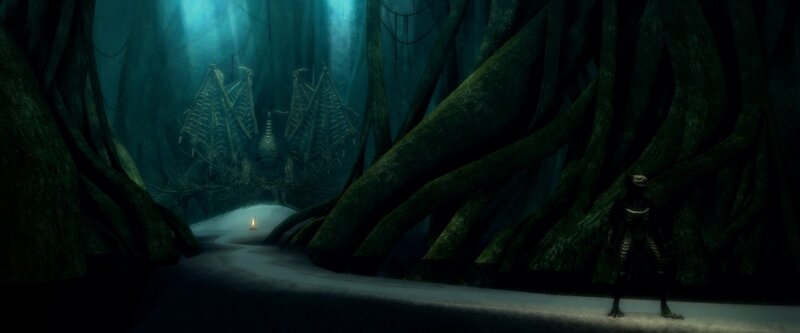 Alien Creature in Forest — Green