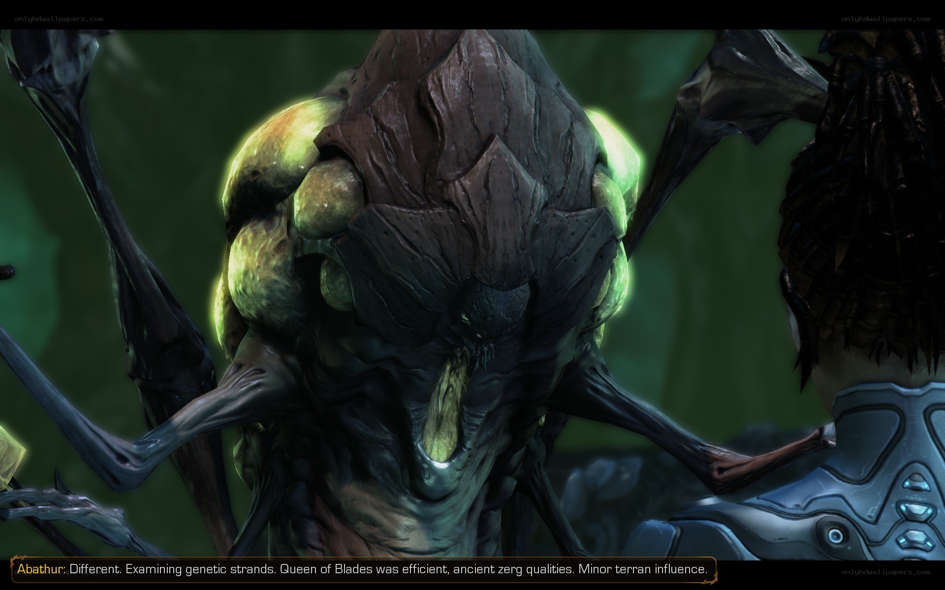 Alien creature in game scene