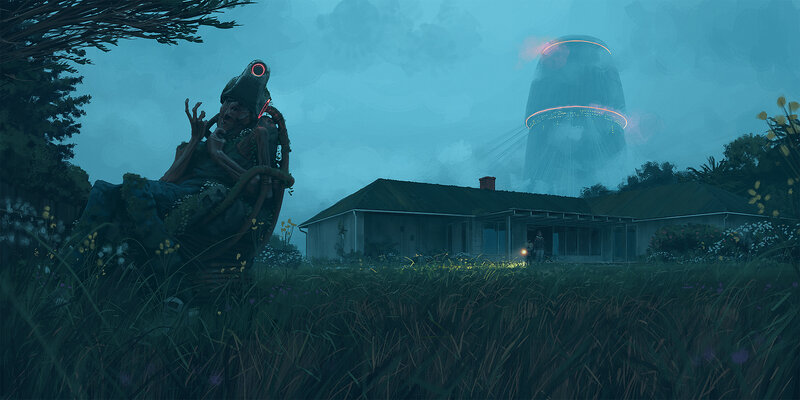 Alien Creature in Grass
