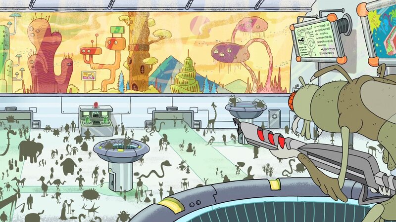 Alien Creature in Lab — Green