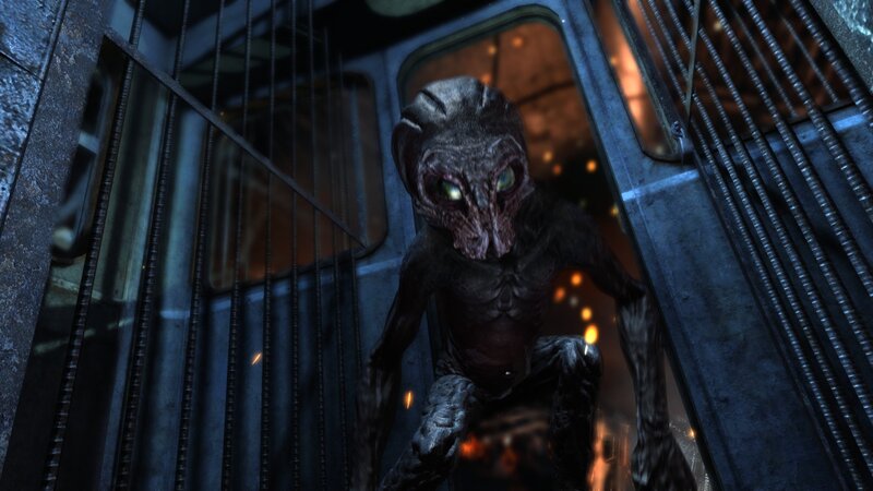 Alien Creature in Metal Cage
