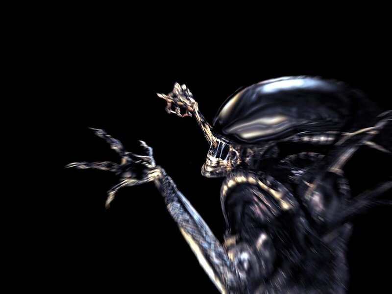 Alien creature in motion