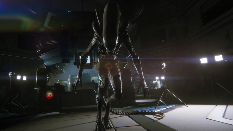 Alien Creature in Room — Black