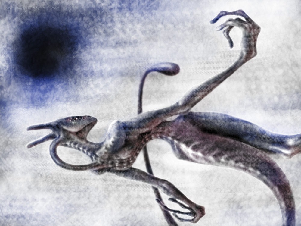 alien creature in space