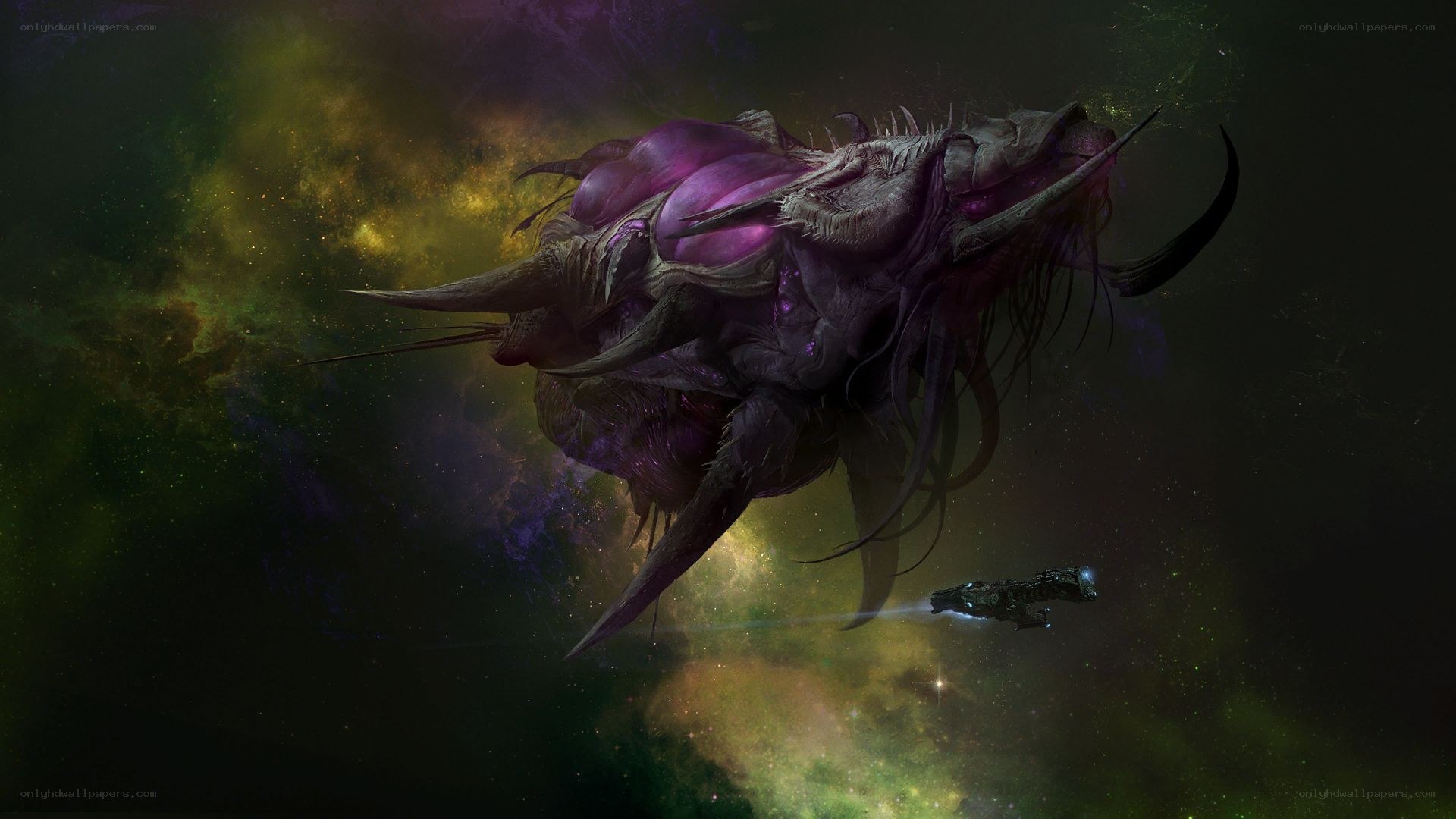 alien creature in space