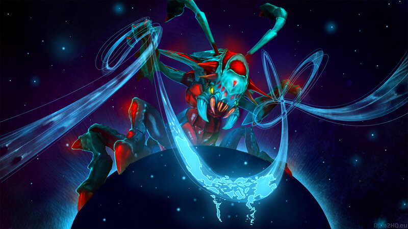 Alien creature in space