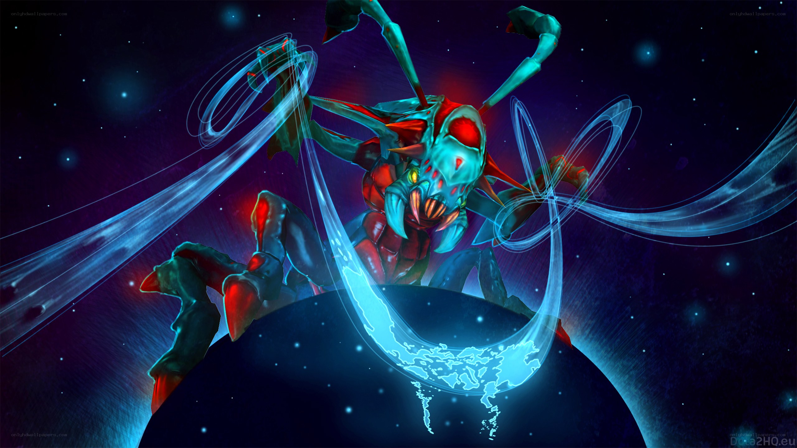 Alien creature in space