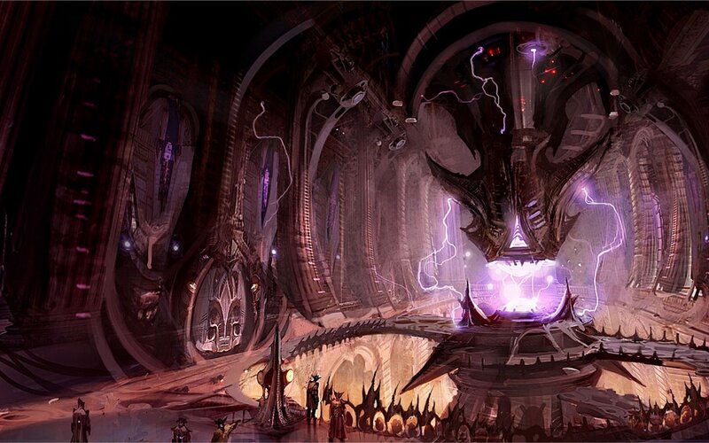 Alien Creature in Temple — Purple