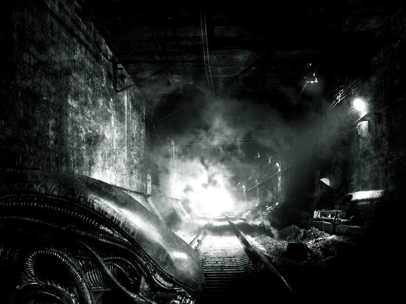 Alien Creature in Tunnel