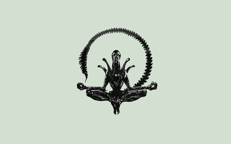 Alien Creature Meditating