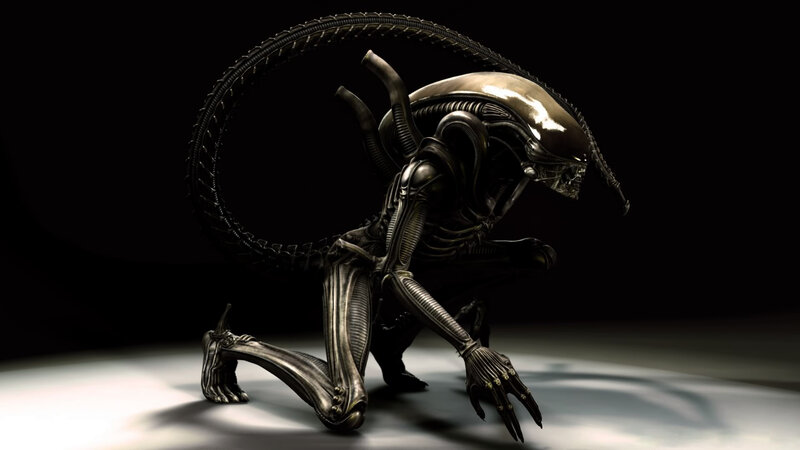 Alien Creature Model — Black