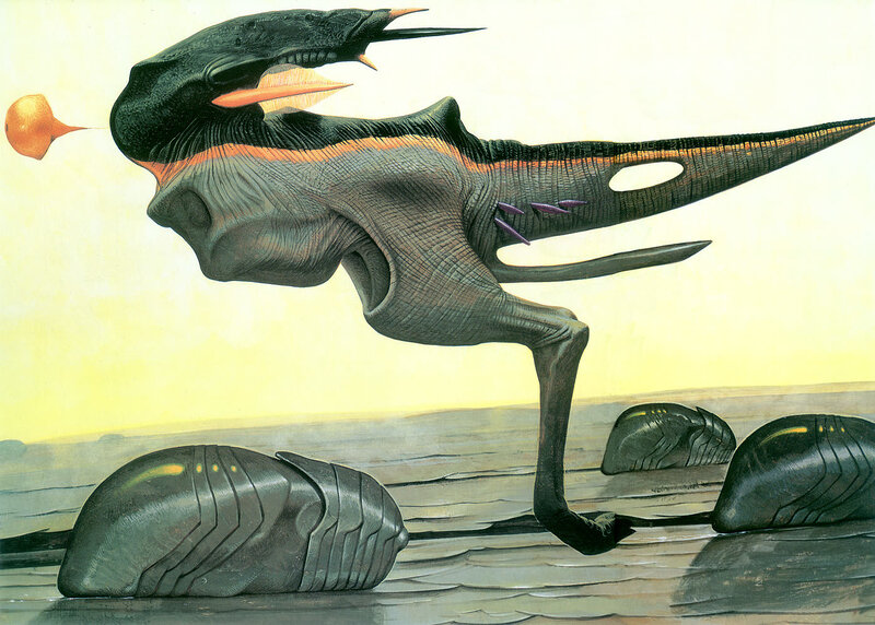 alien creature on alien planet