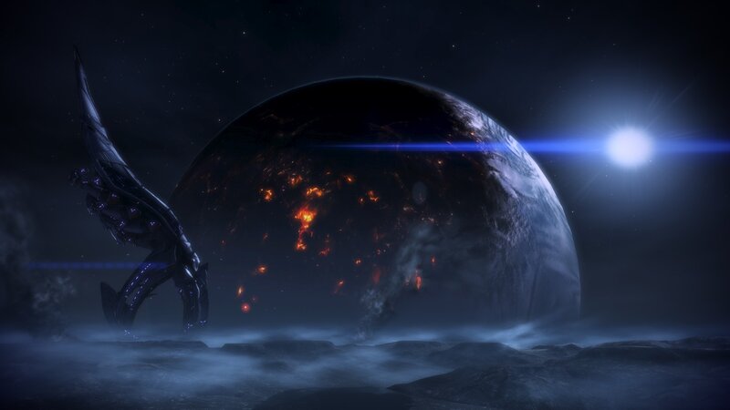 Alien Creature on Planet — Blue, Dramatic