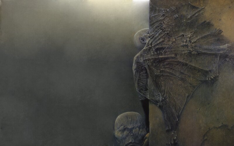 Alien Creature on Wall