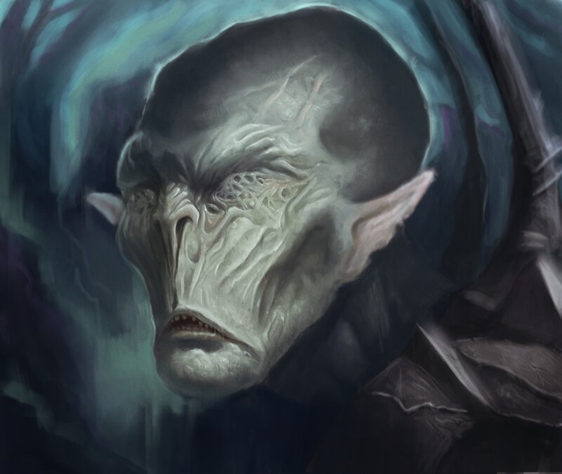 alien creature portrait