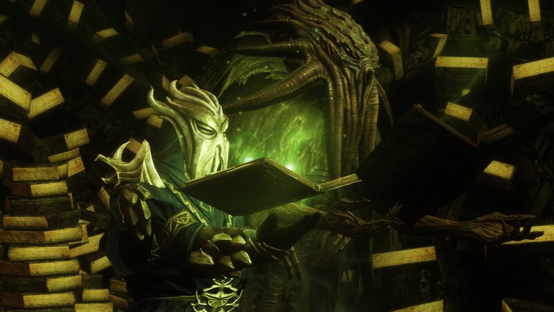 Alien Creature Reading Book
