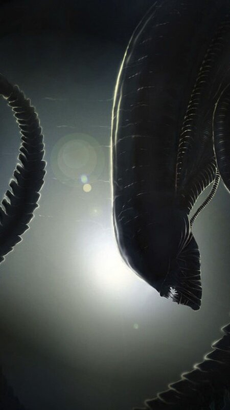 Alien Creature Silhouette — Black