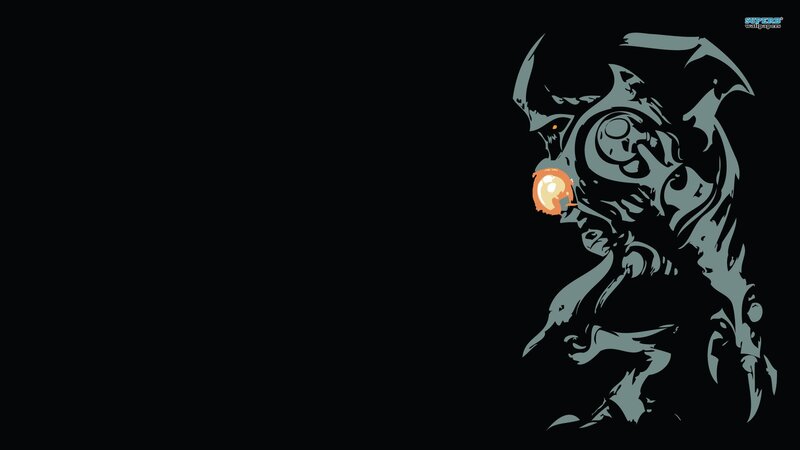 Alien Creature with Glowing Eye — Black