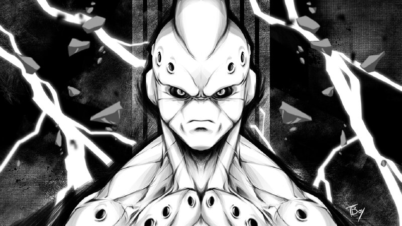 Alien Creature with Glowing Eyes — Black, Dramatic