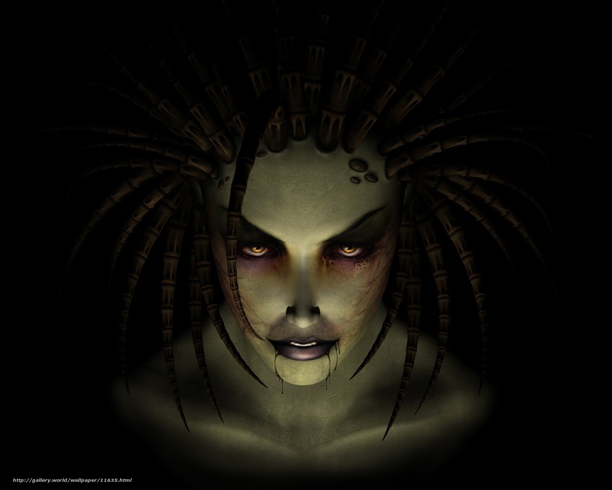 alien creature with glowing eyes