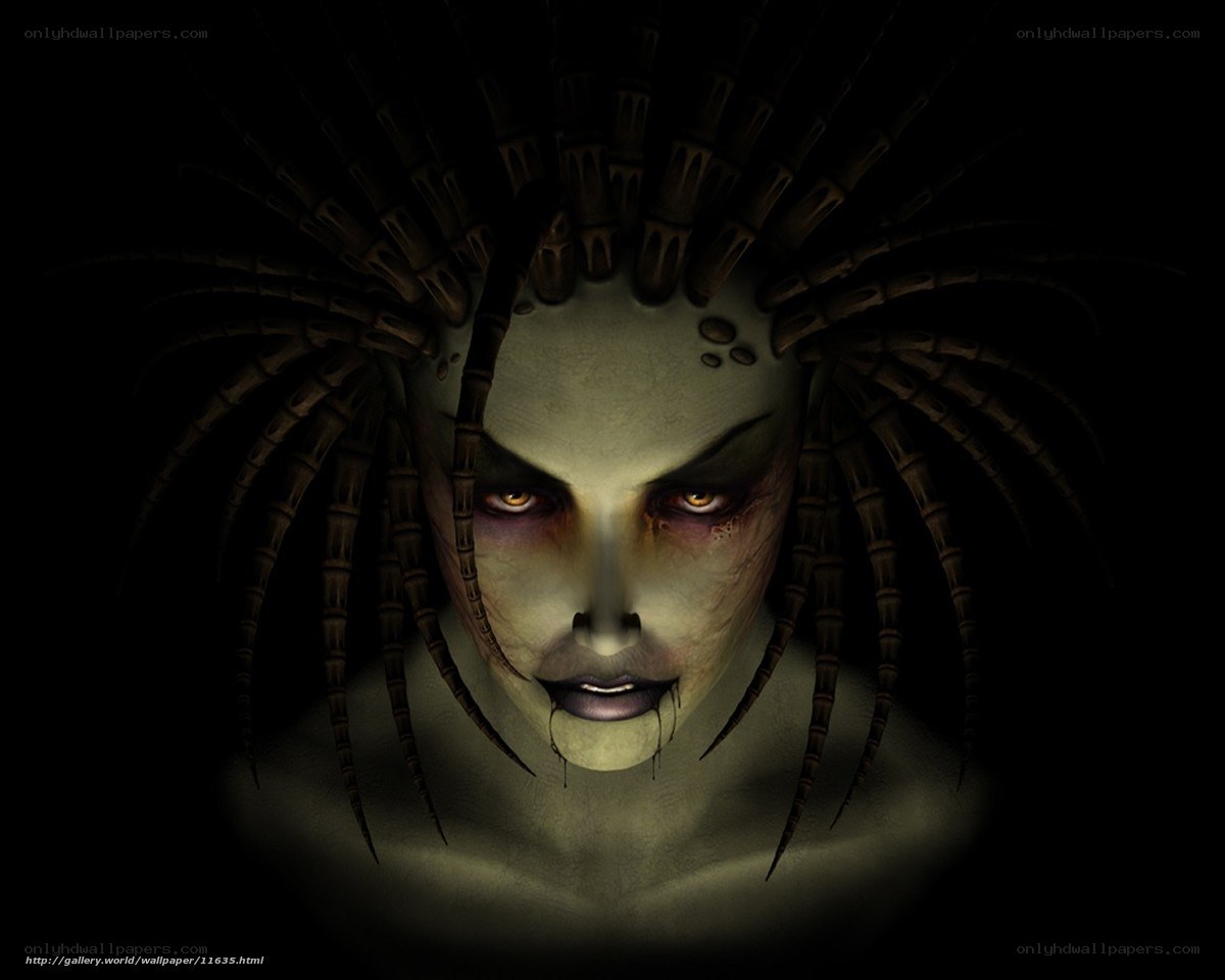 alien creature with glowing eyes