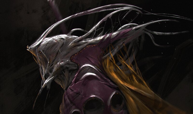 Alien Creature with Long Tendrils