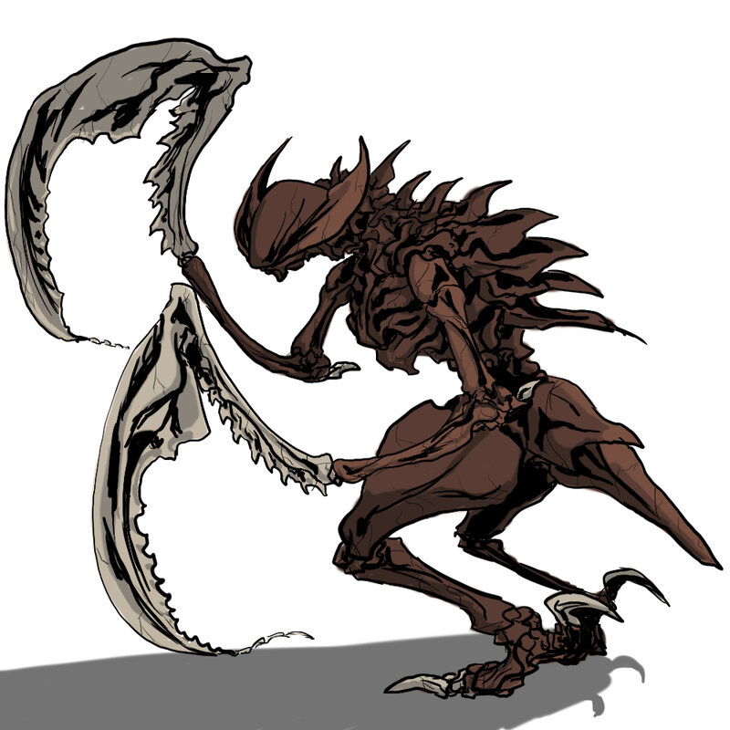 Alien Creature with Scythe